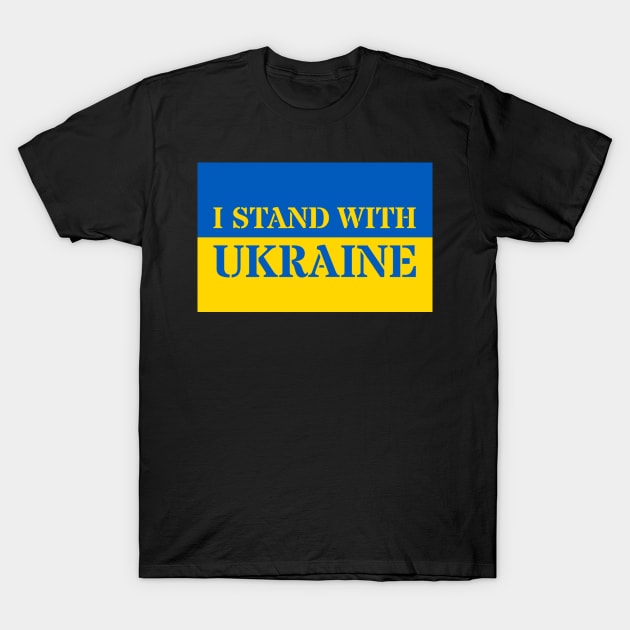 I Stand With Ukraine T-Shirt by BK55